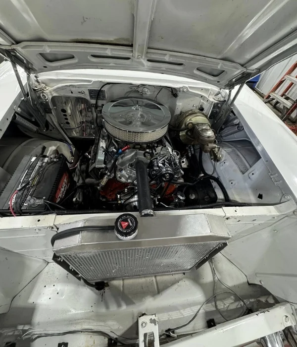 Engine and subframe assembly during a repair